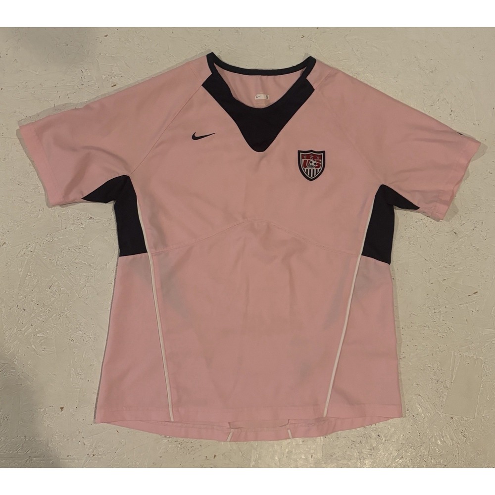 Rare Vintage Nike USA USWNT Pink Breast Cancer Futbol Soccer Jersey Women's S
